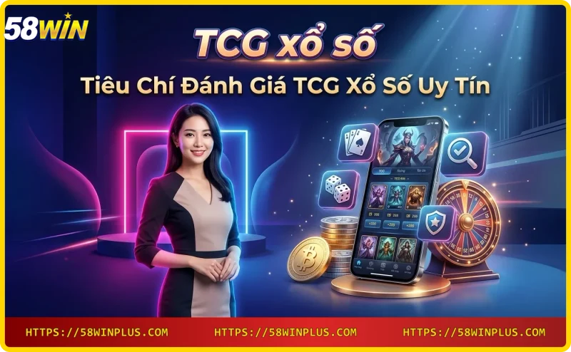 Biểu tượng bảo mật và uy tín khi chơi TCG xổ số tại 58WIN