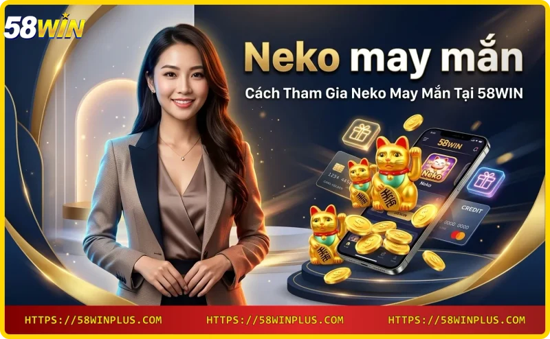 Cách chơi Neko may mắn trên ứng dụng 58WIN
