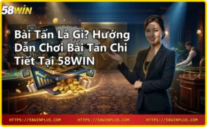 Game bài tấn – playing card with gold script