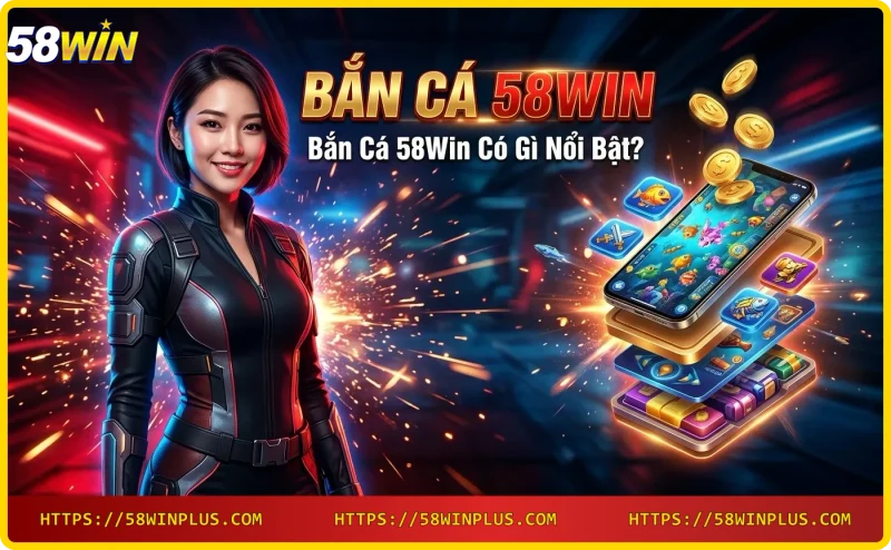 Game bắn cá 58win với đồ họa sắc nét và đa dạng loài cá