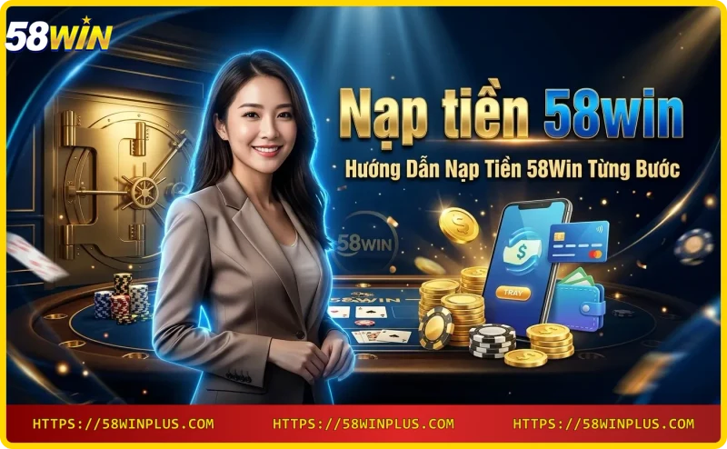Hướng dẫn từng bước nạp tiền 58win qua điện thoại với các bước đánh số