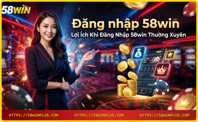 Khuyến mãi và ưu đãi khi đăng nhập 58win thường xuyên