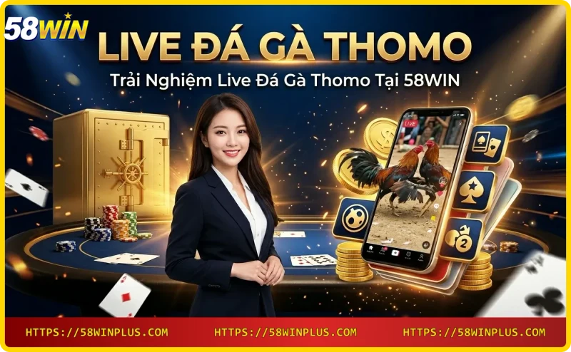 Live đá gà thomo tại 58WIN - giao diện livestream chất lượng cao