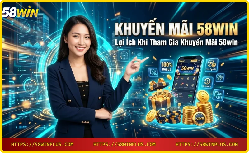 Lợi ích khuyến mãi 58win - tăng vốn, hoàn trả không giới hạn