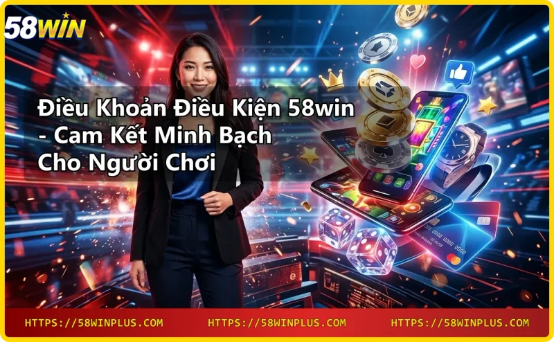 Người chơi đọc điều khoản điều kiện 58win trên thiết bị di động