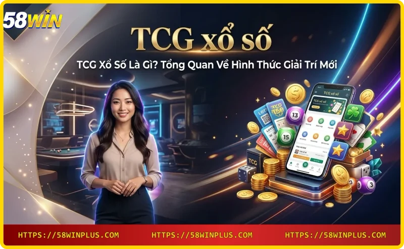Vòng quay TCG xổ số hiện đại với công nghệ số và hiệu ứng neon